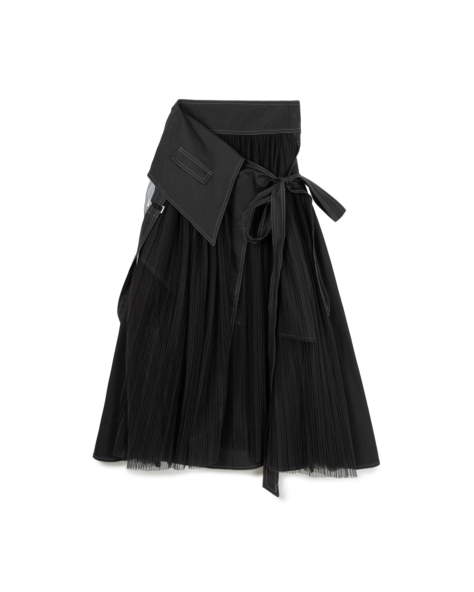 Patchwork Mesh Skirt