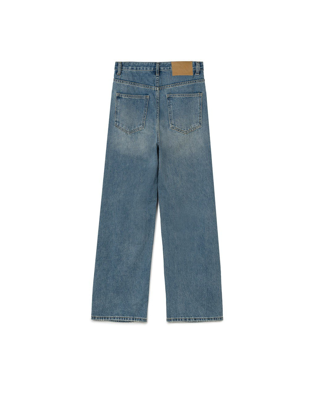 Ripped Straight Denim Pants