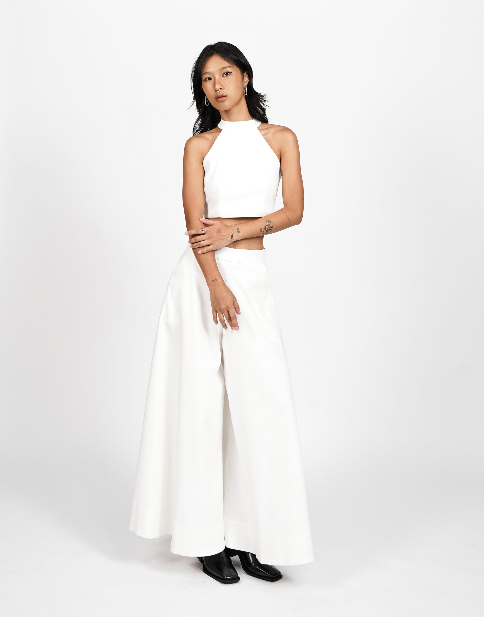 Back Zip Crop Top