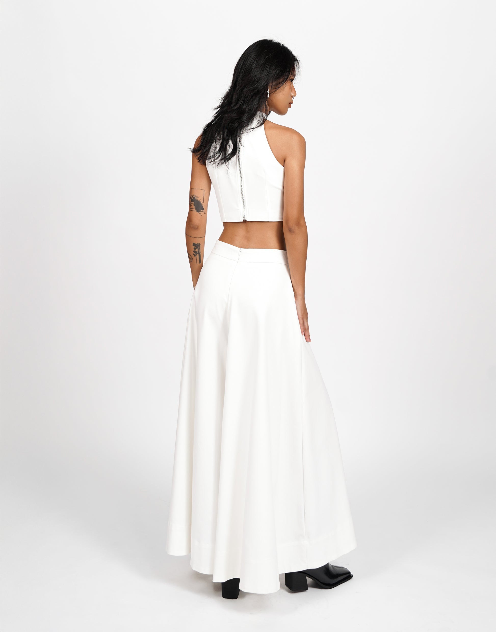 Back Zip Crop Top
