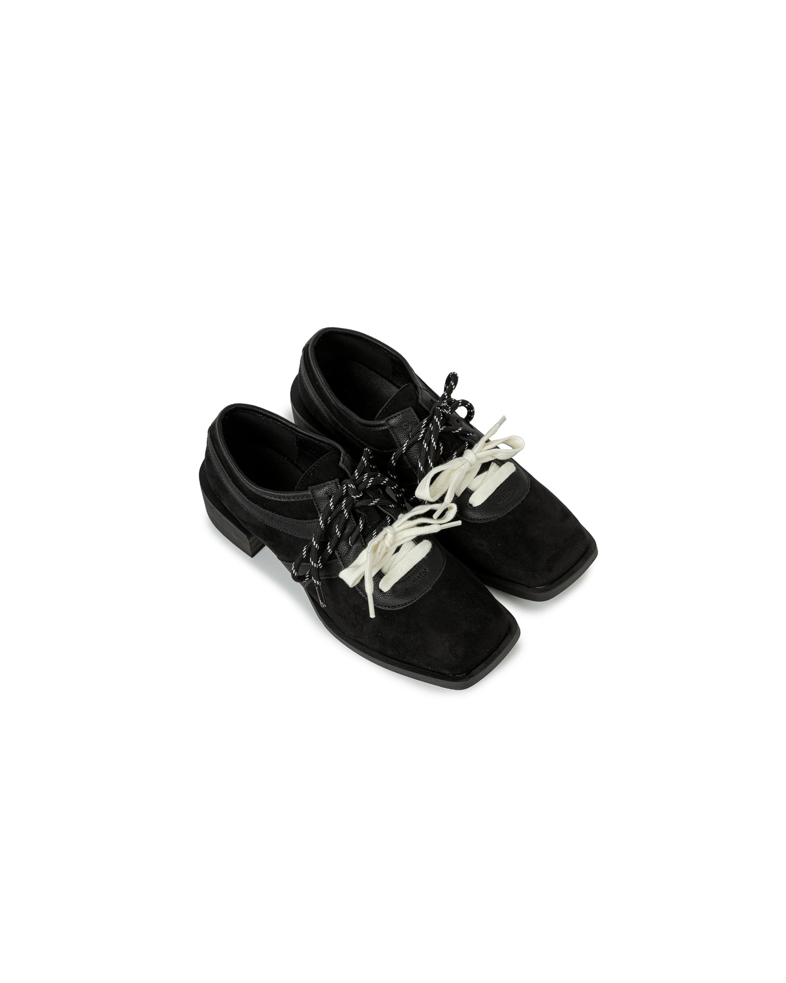 Dual Lace Suede Oxfords