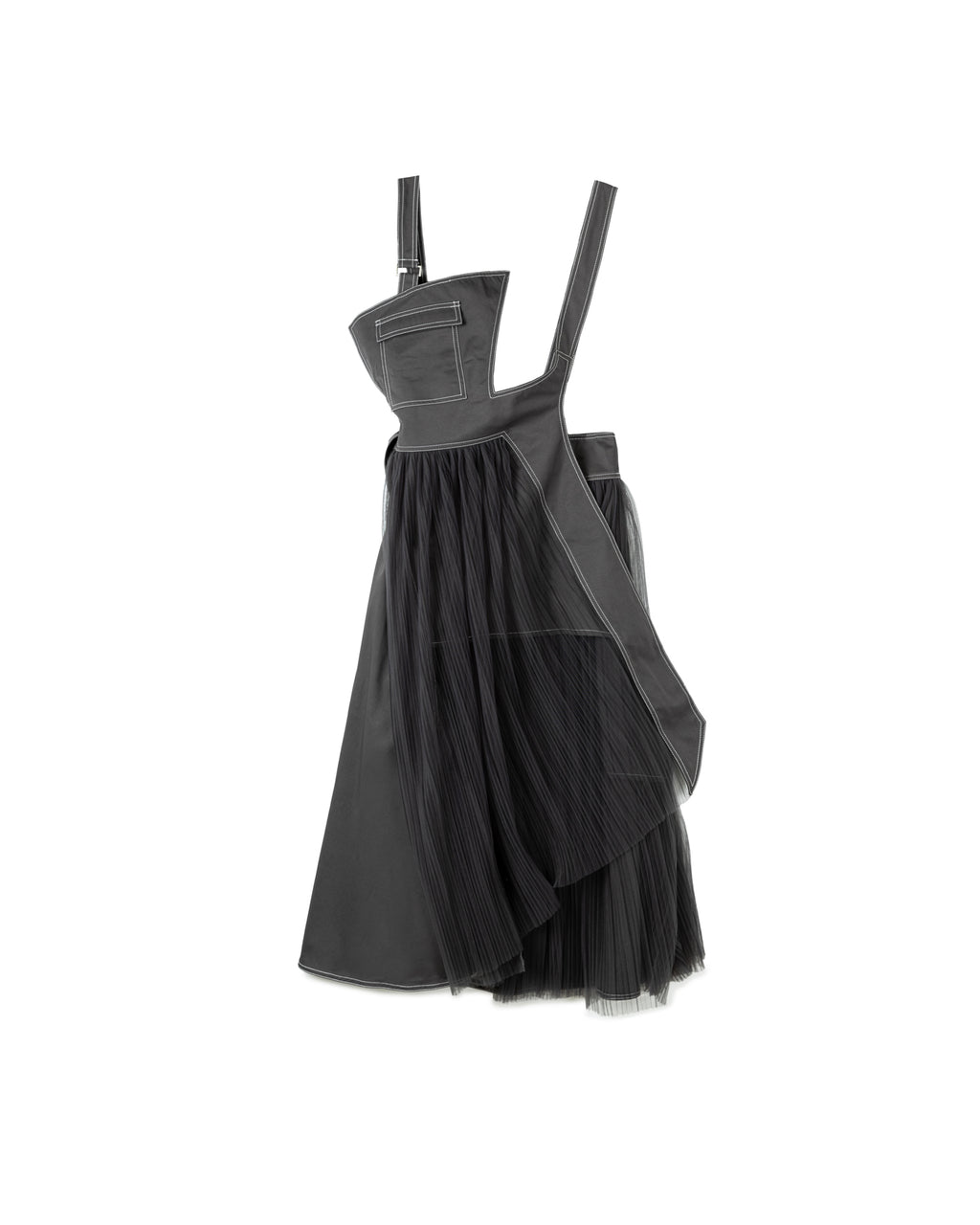 Patchwork Mesh Skirt