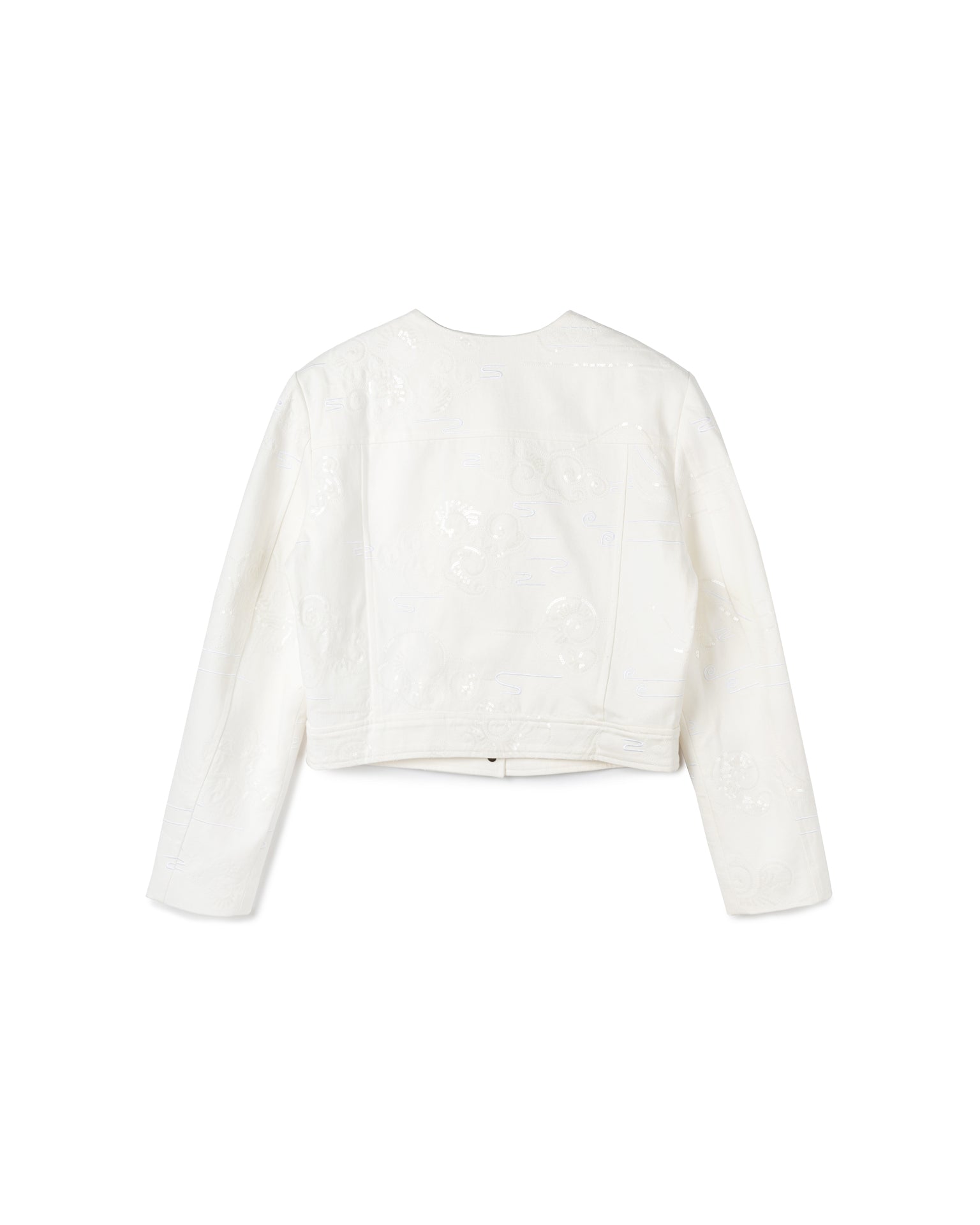 Embroidered Textured Coat