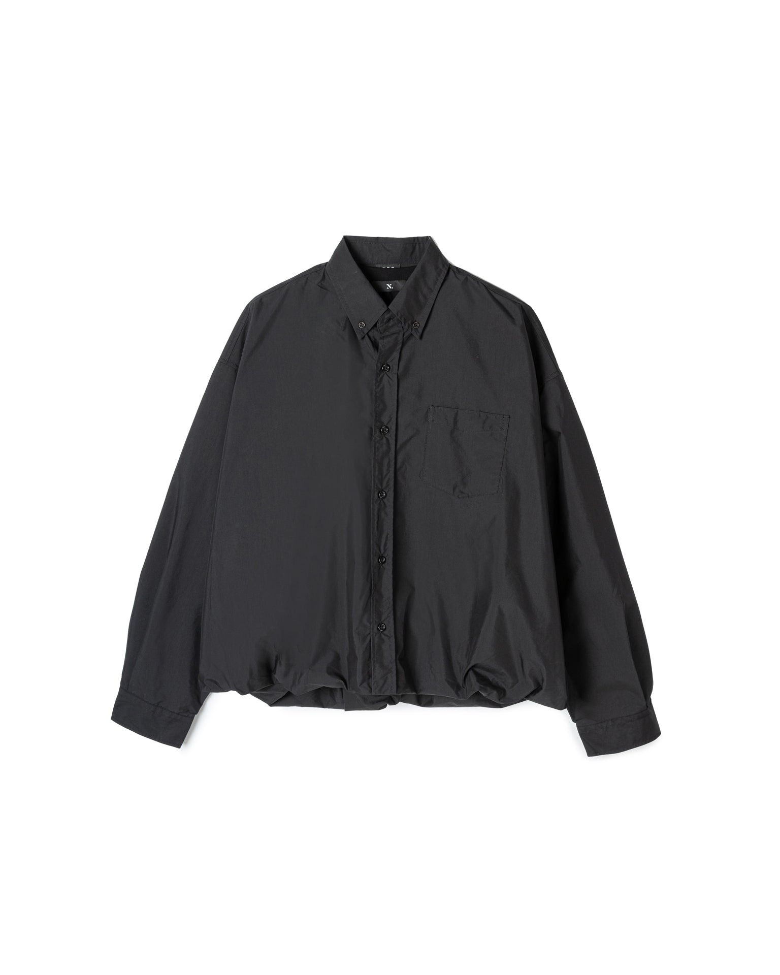 Parachute Hem Button-Up Shirt