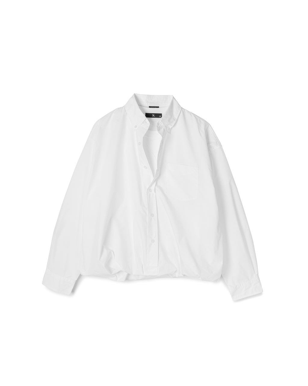 Parachute Hem Button-Up Shirt