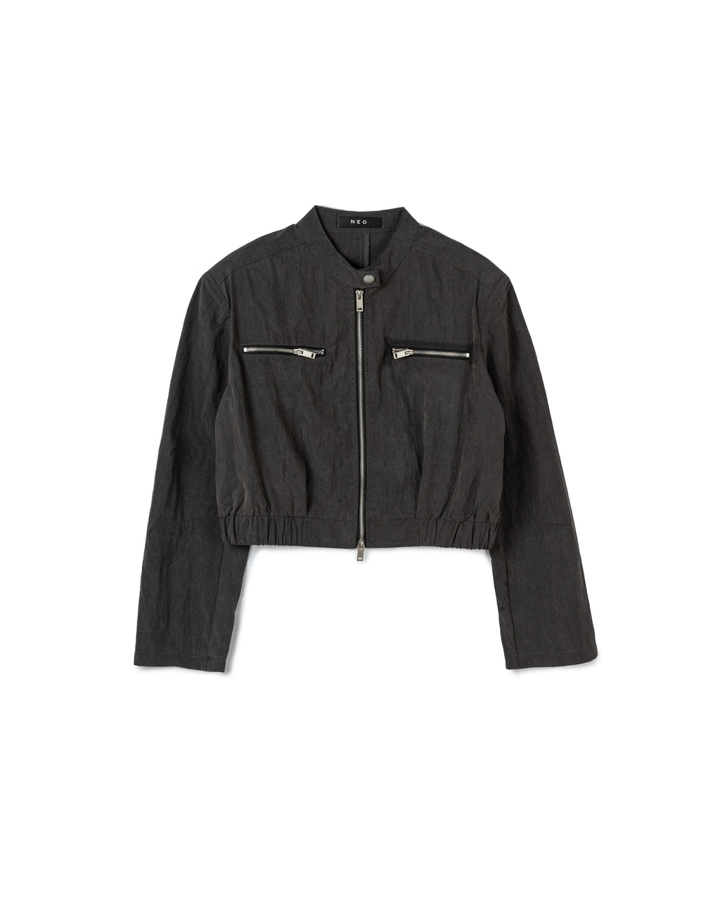 Zip-Up Cropped Jacket