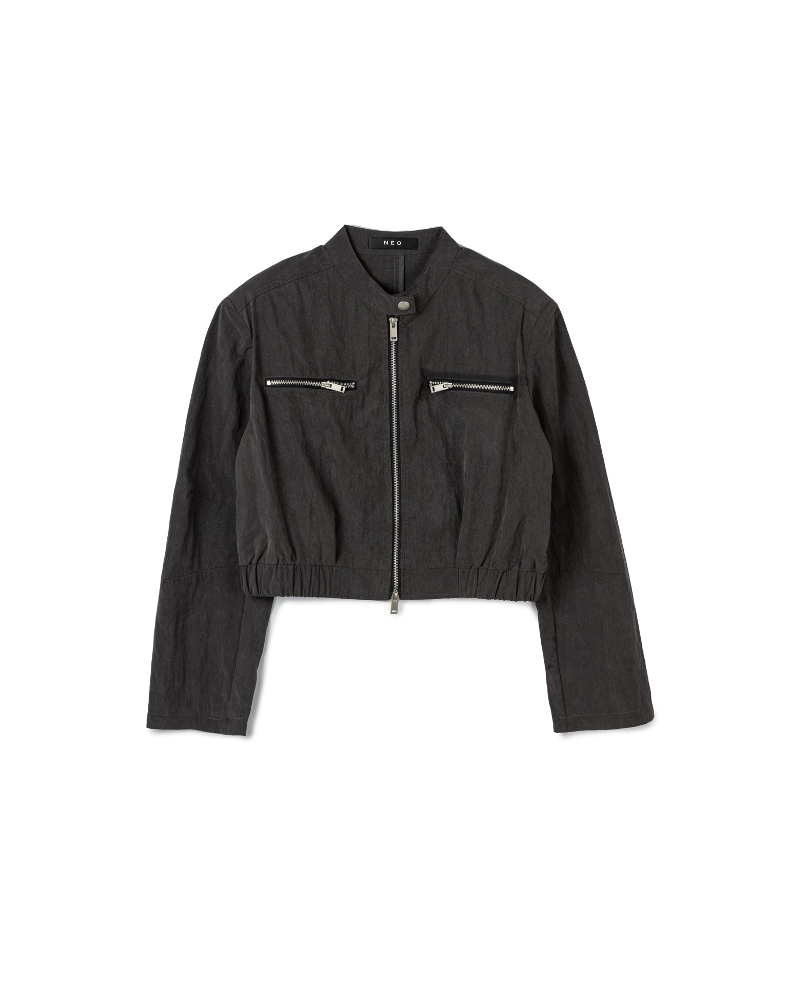 Zip-Up Cropped Jacket