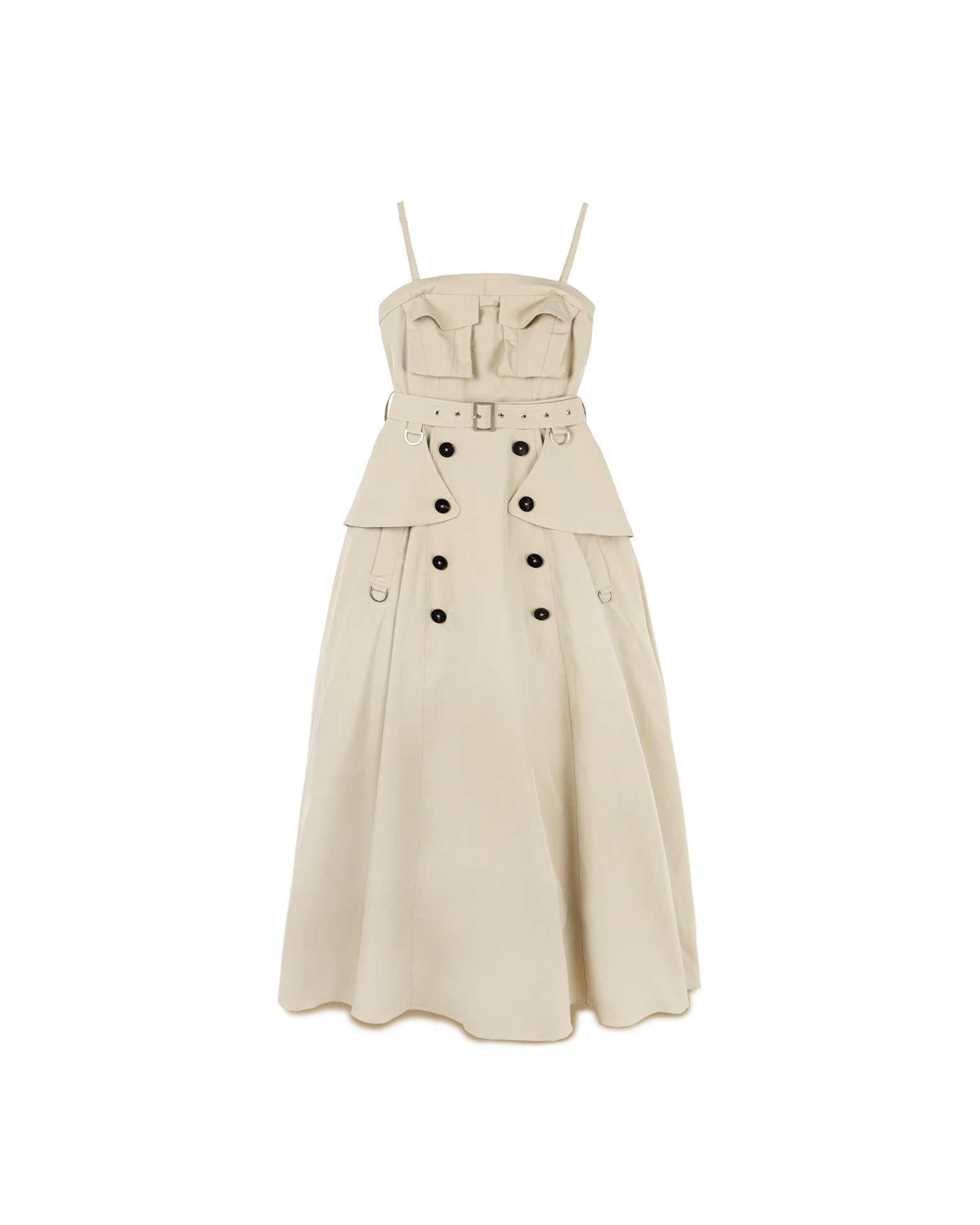 Double-Breasted Trench Dress