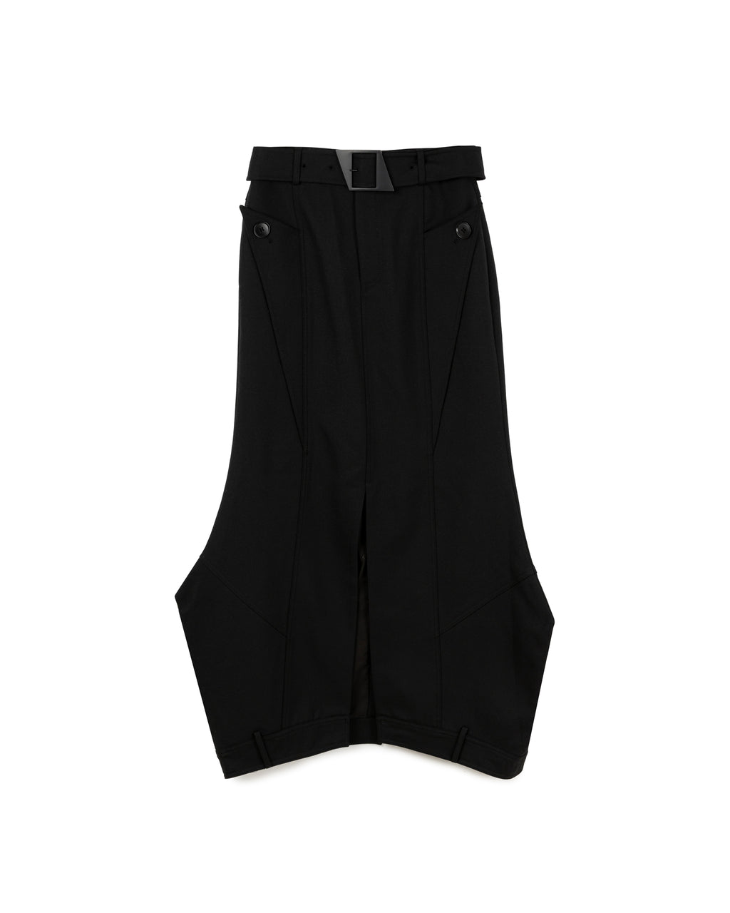 Irregular Belted Skirt