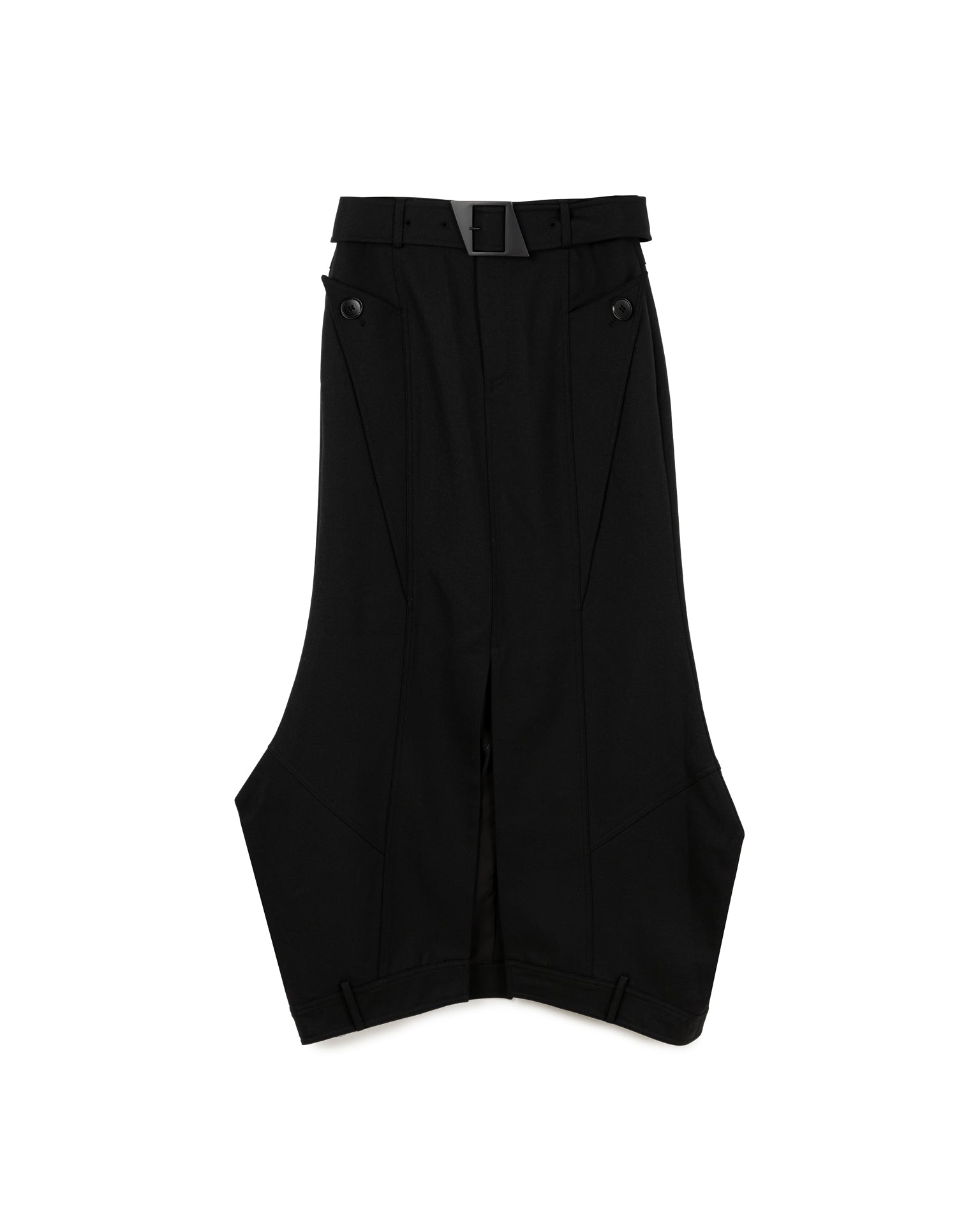 Irregular Belted Skirt