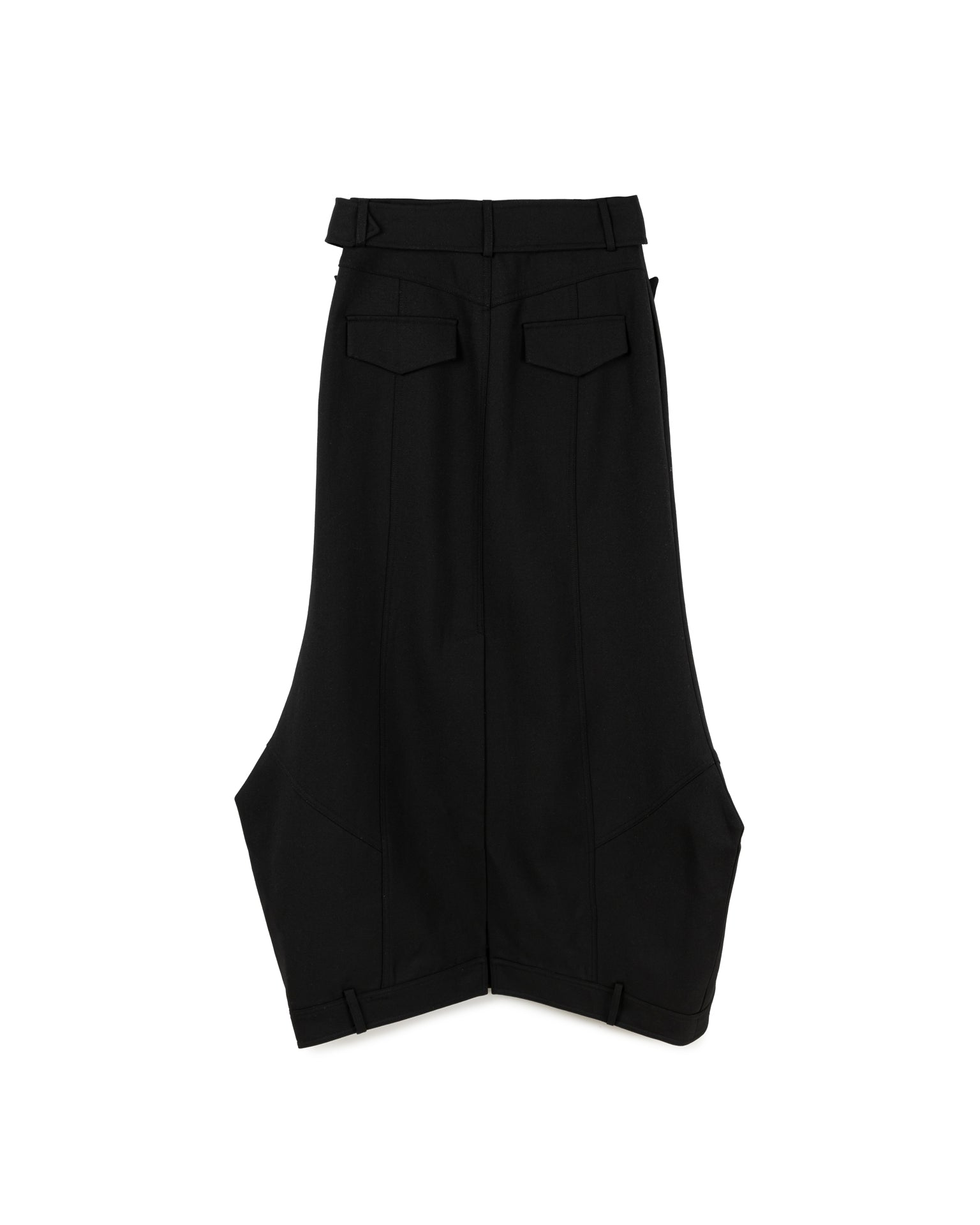 Irregular Belted Skirt