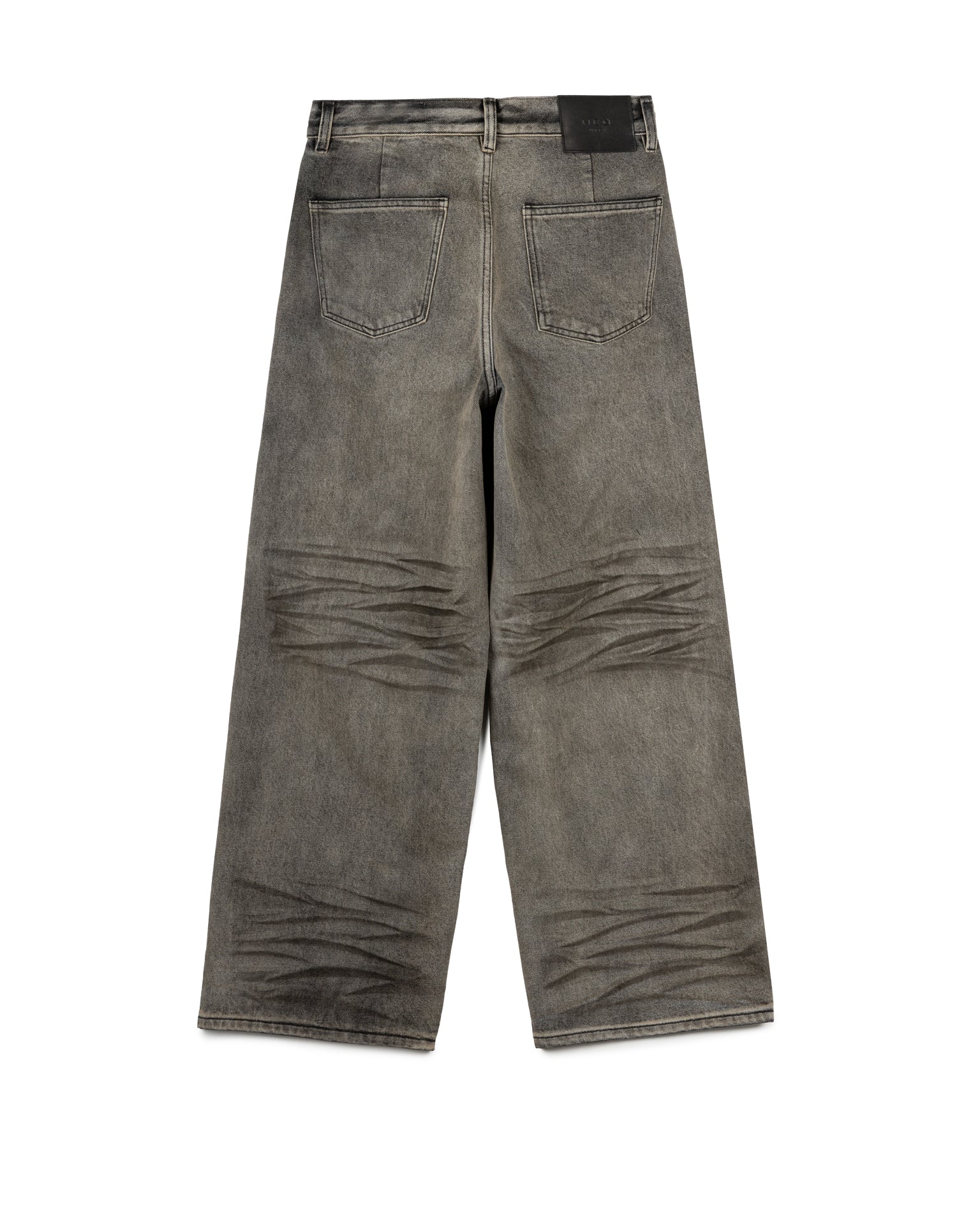 Whiskered Gradient Denim Pants