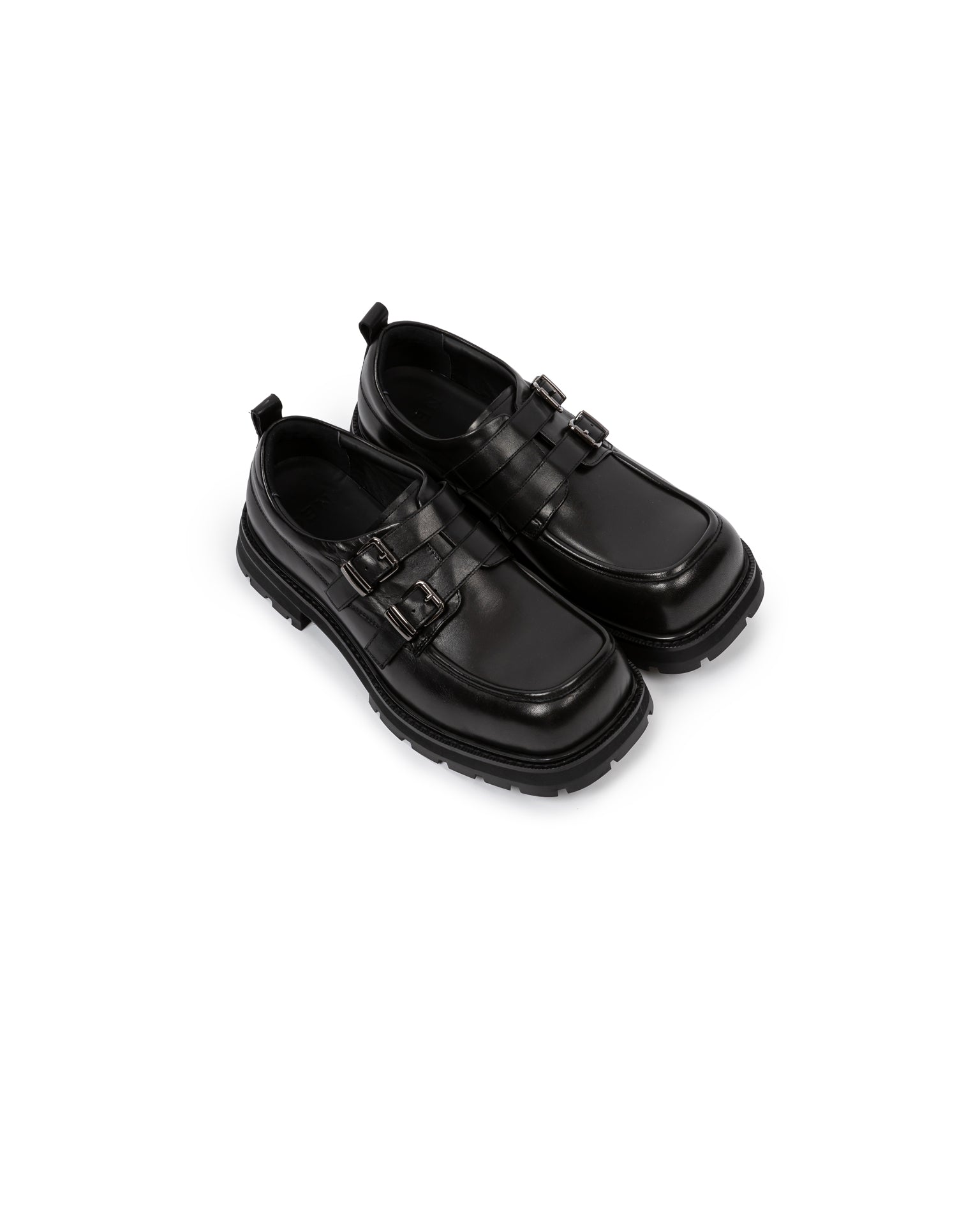 Square Toe Buckle Loafer