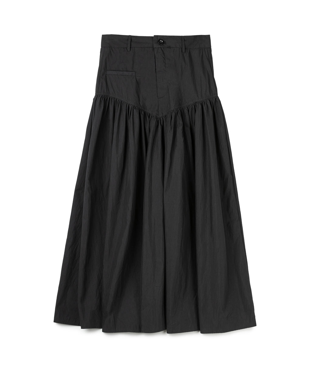 Gathered Panel Maxi Skirt