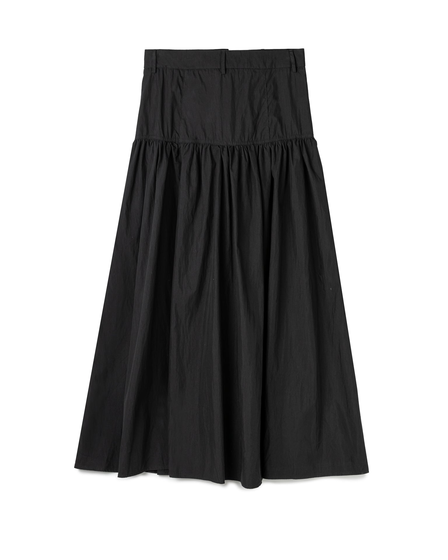 Gathered Panel Maxi Skirt