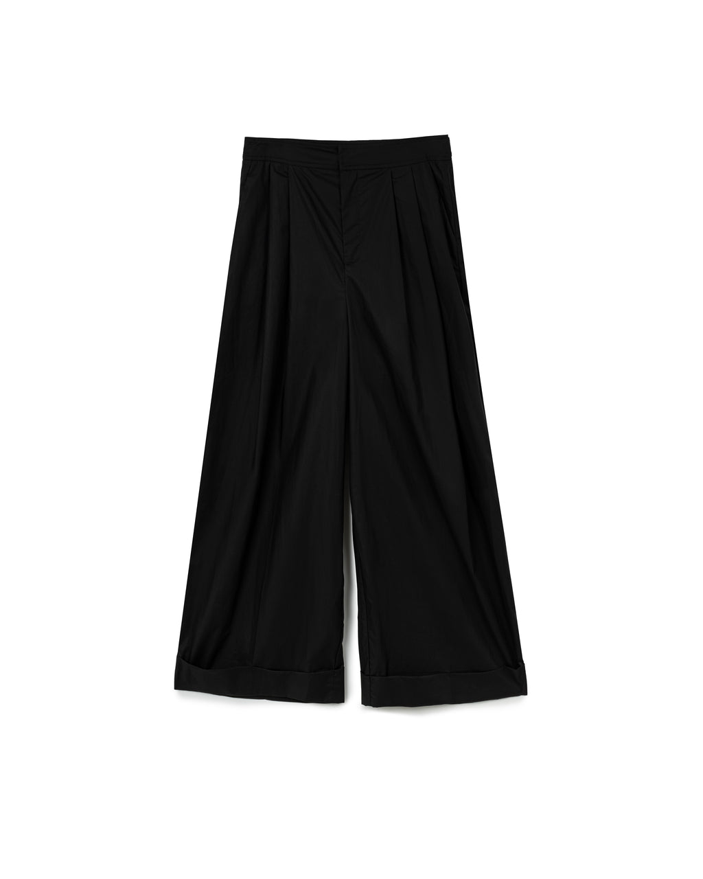 Cuffed Wide Leg Pants