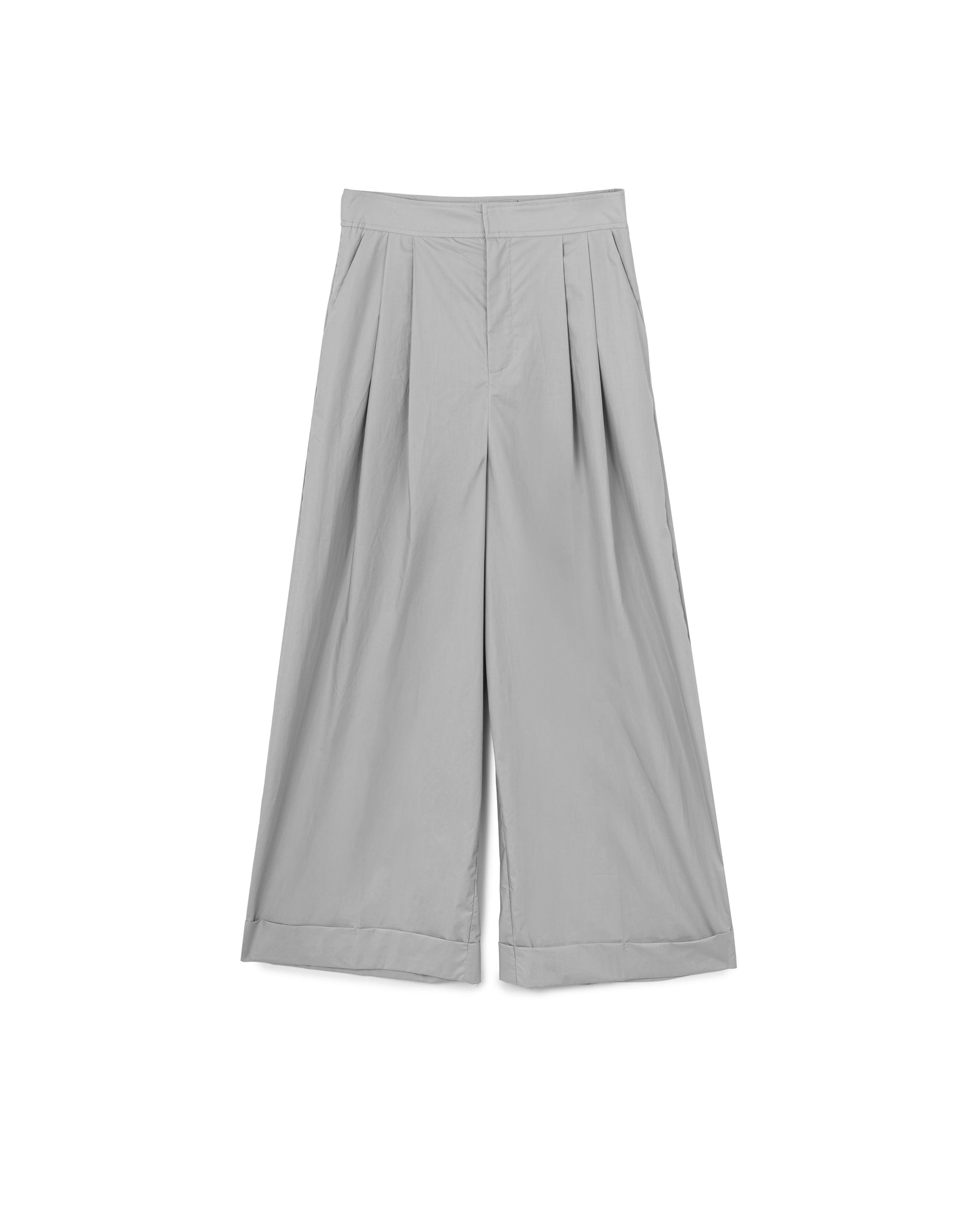Cuffed Wide Leg Pants