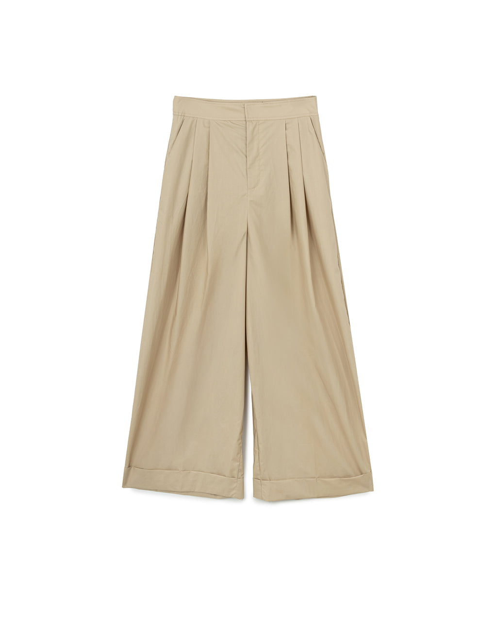 Cuffed Wide Leg Pants