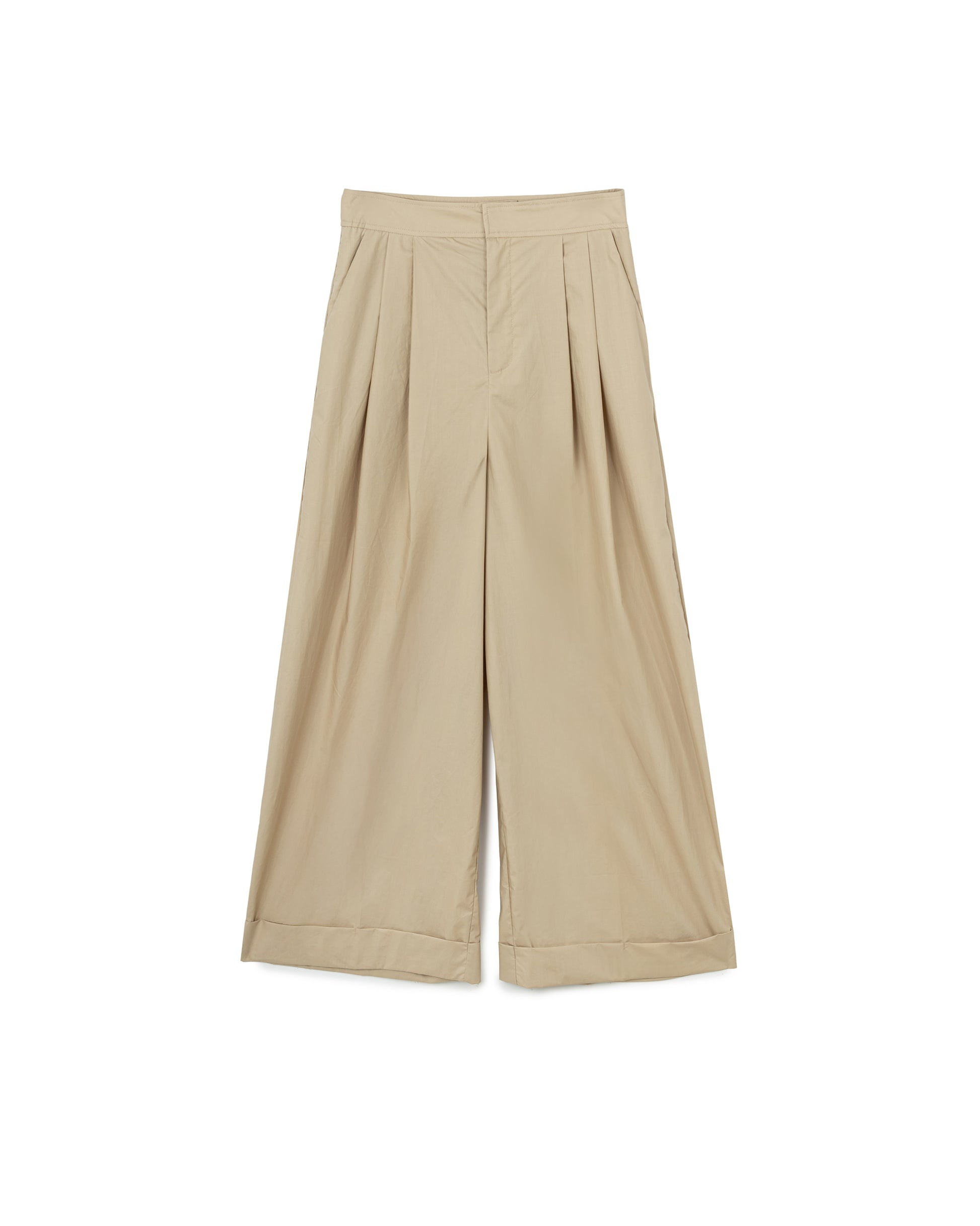 Cuffed Wide Leg Pants