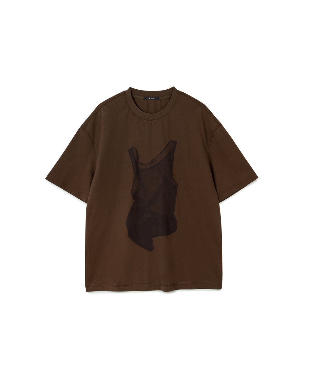 Illusion Print Oversized Tee