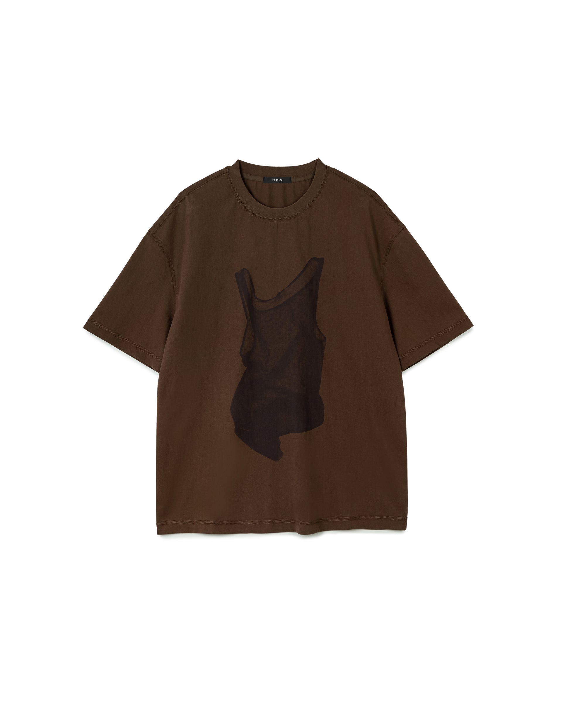 Illusion Print Oversized Tee