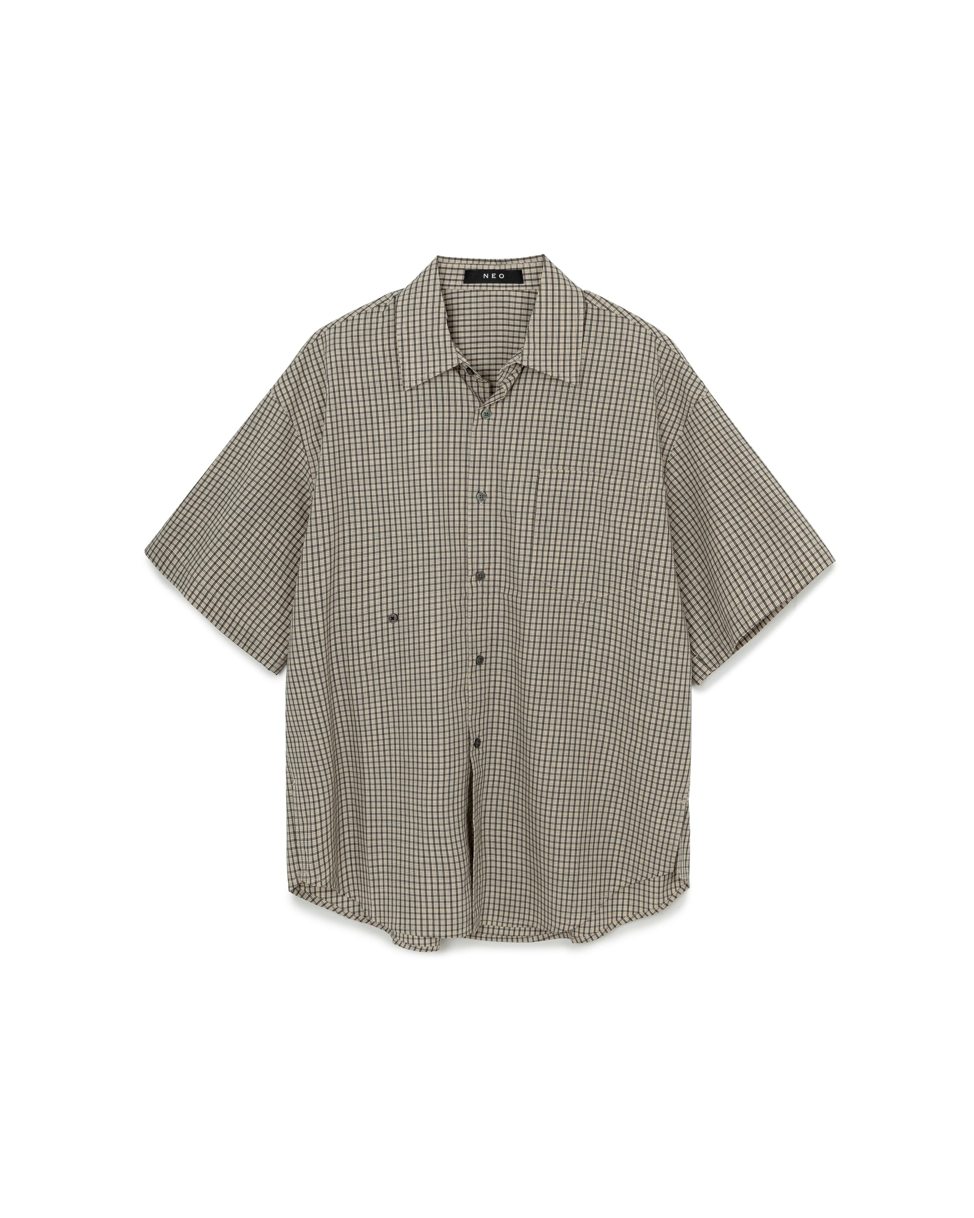 Boxy Grid Shirt