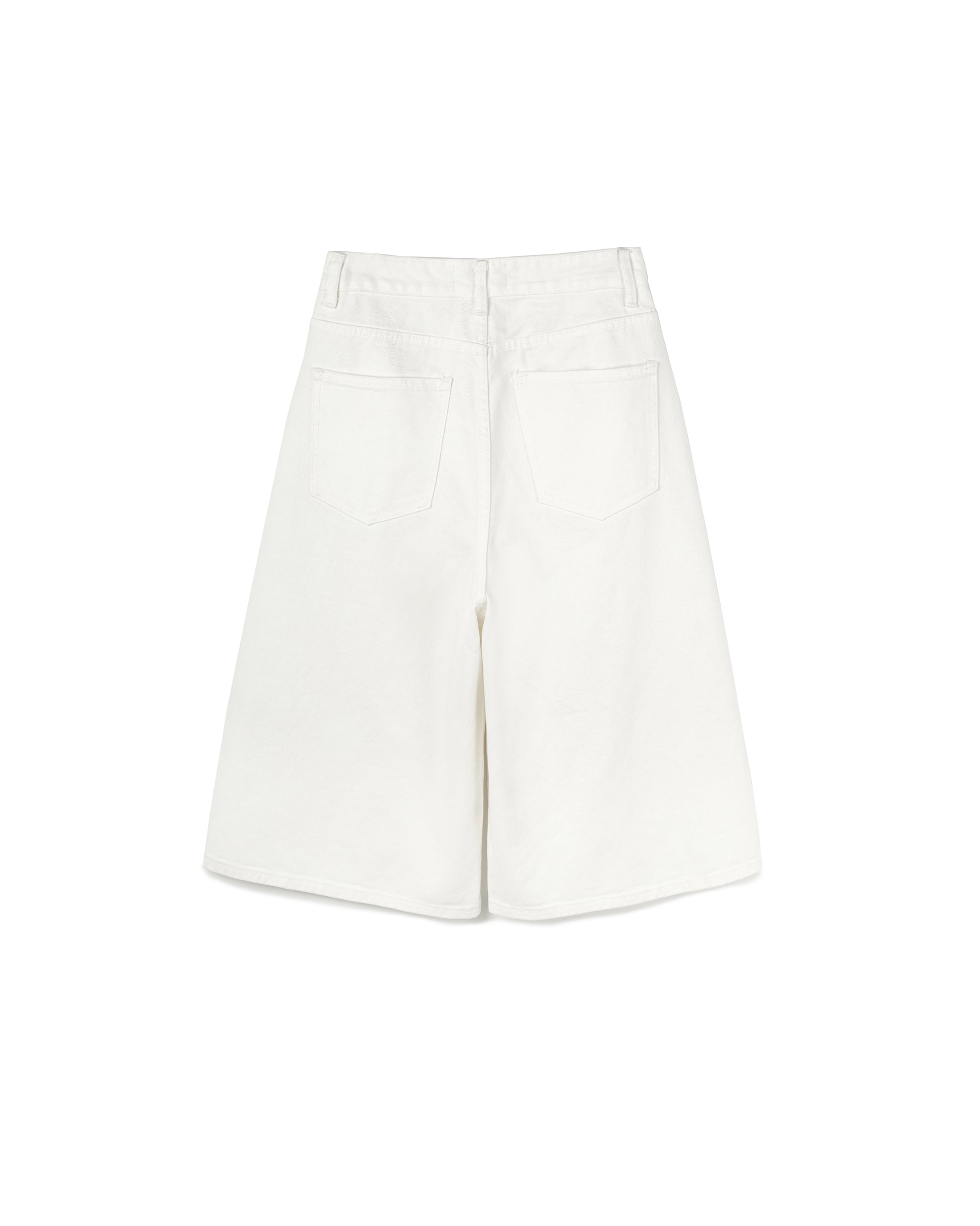 Straight Silhouette Denim Shorts