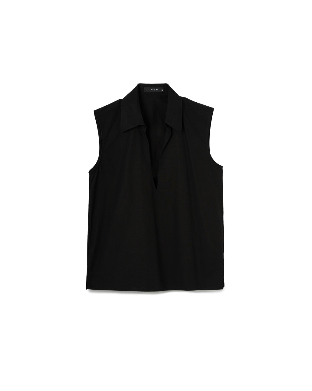 V-Neck Collared Top