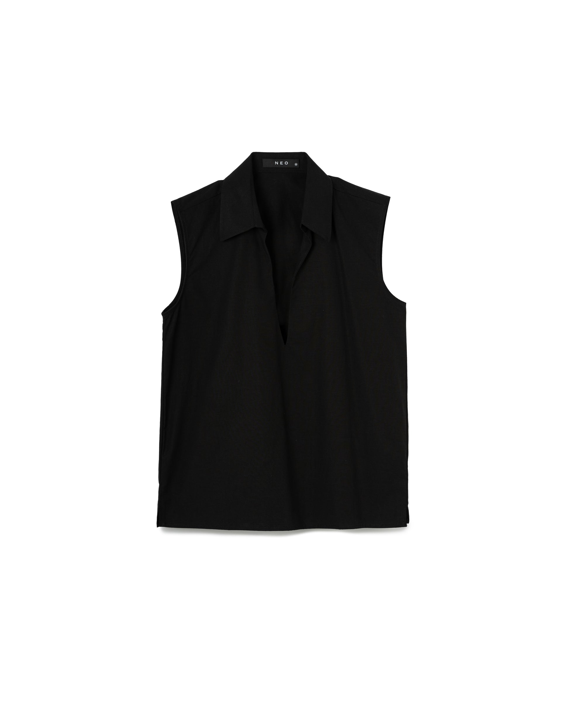 V-Neck Collared Top