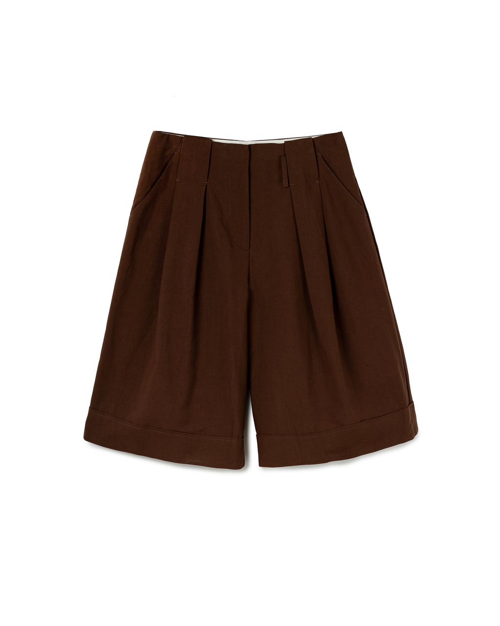 Structured Pleat Shorts
