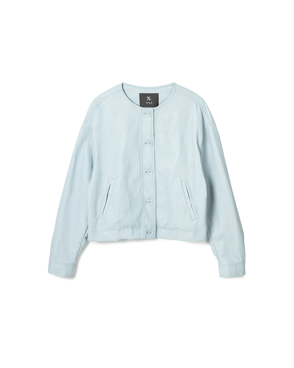 Minimalist Collarless Jacket