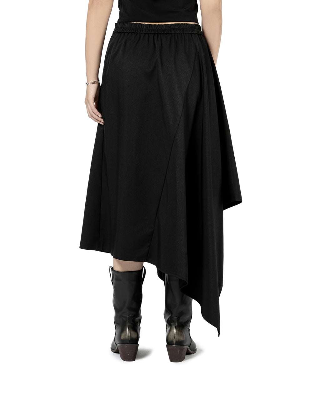 Asymmetric Midi Skirt