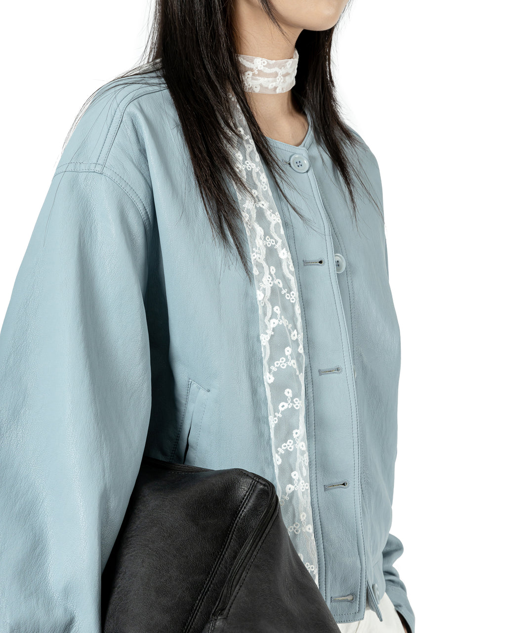 Minimalist Collarless Jacket