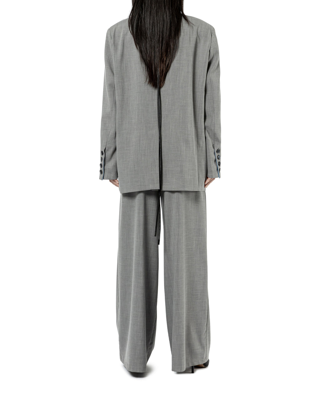 Contrast Collar Oversize Blazer