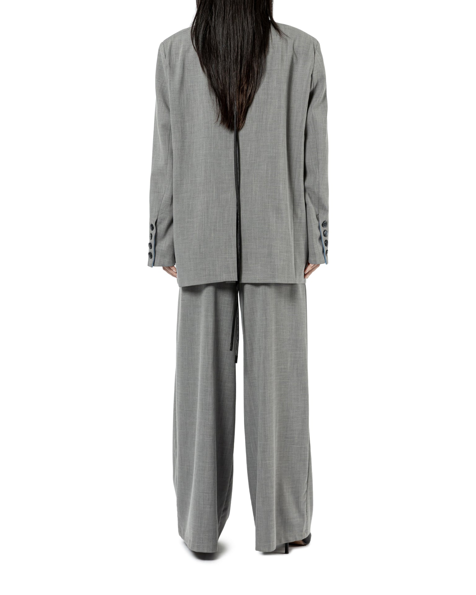Contrast Collar Oversize Blazer
