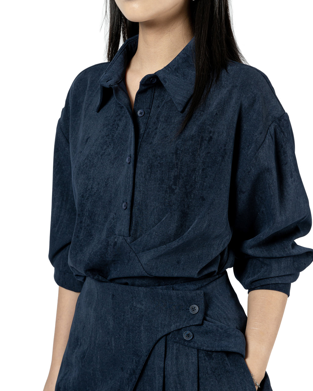 Asymmetric Pocket Overshirt