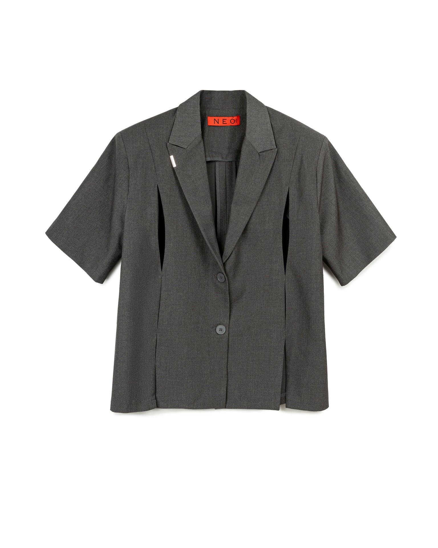 N E O CH.1 Chipped Short Sleeve Blazer