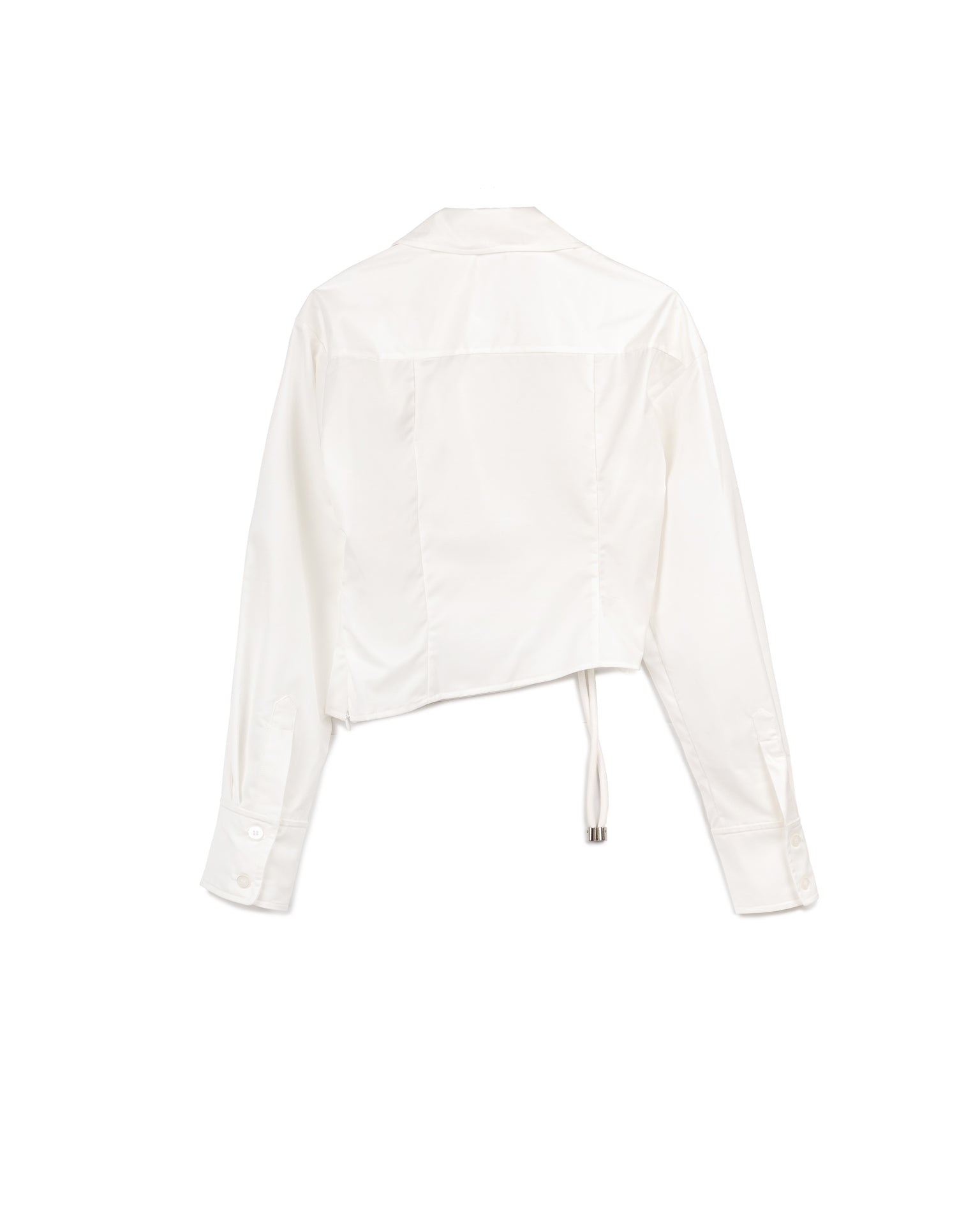 Asymmetric Drawstring Shirt