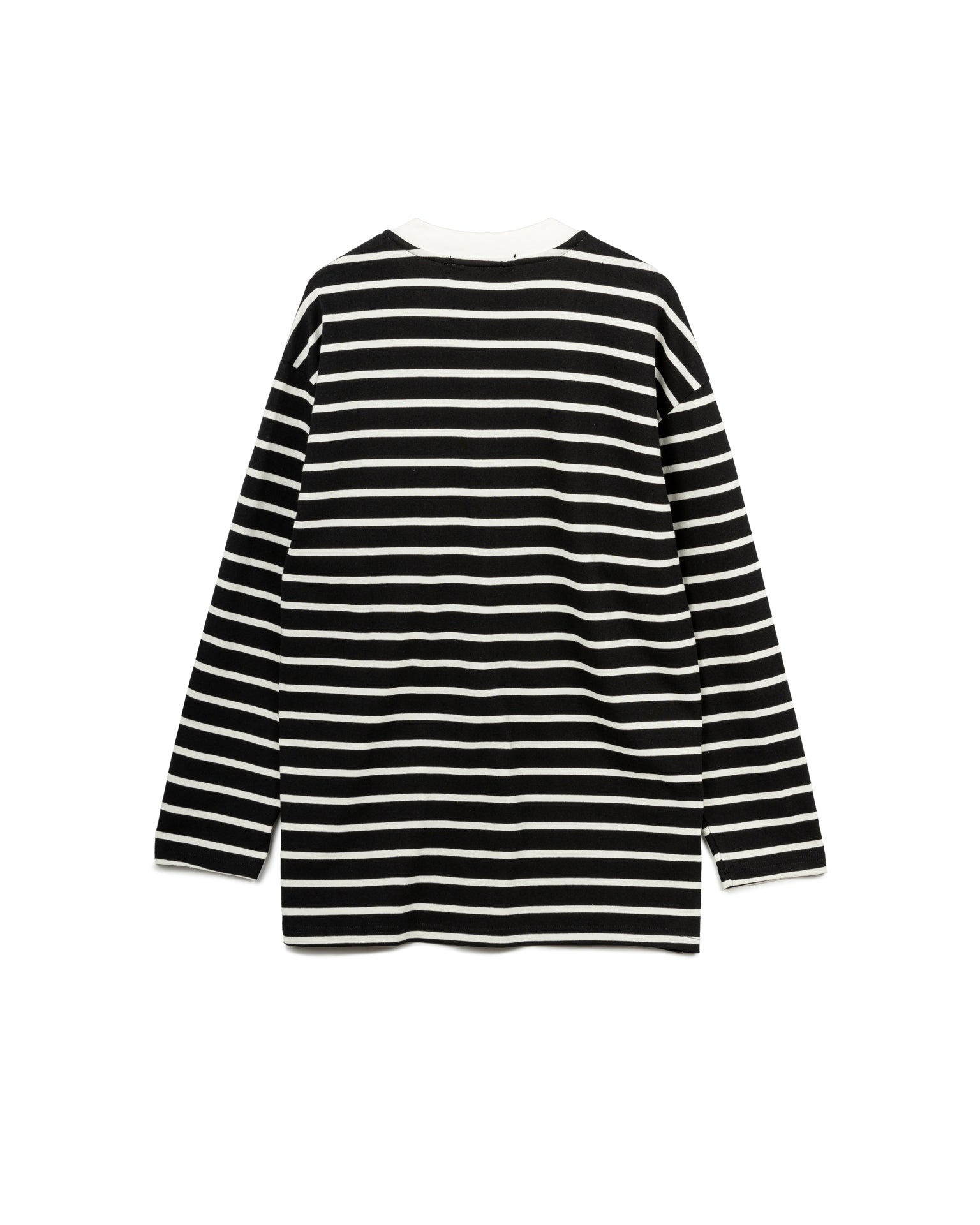 Round Neck Stripe Long Sleeve Top