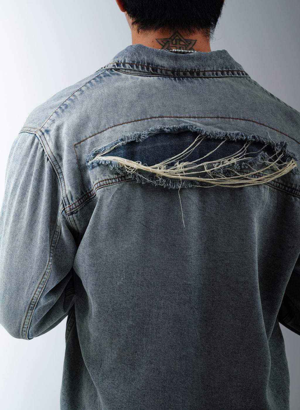 Vintage Denim Long Sleeve Top