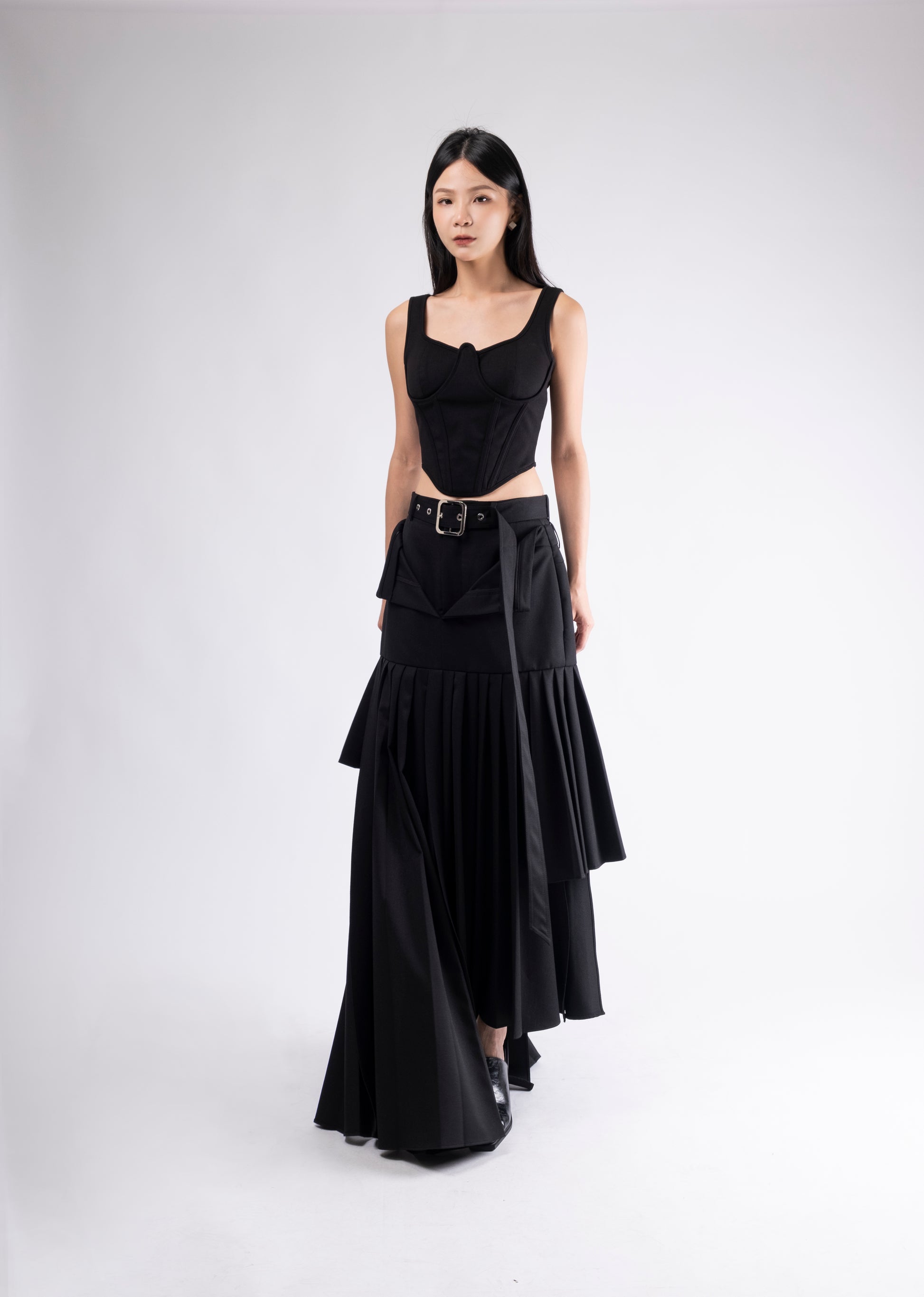 Designer Pleated Skirt