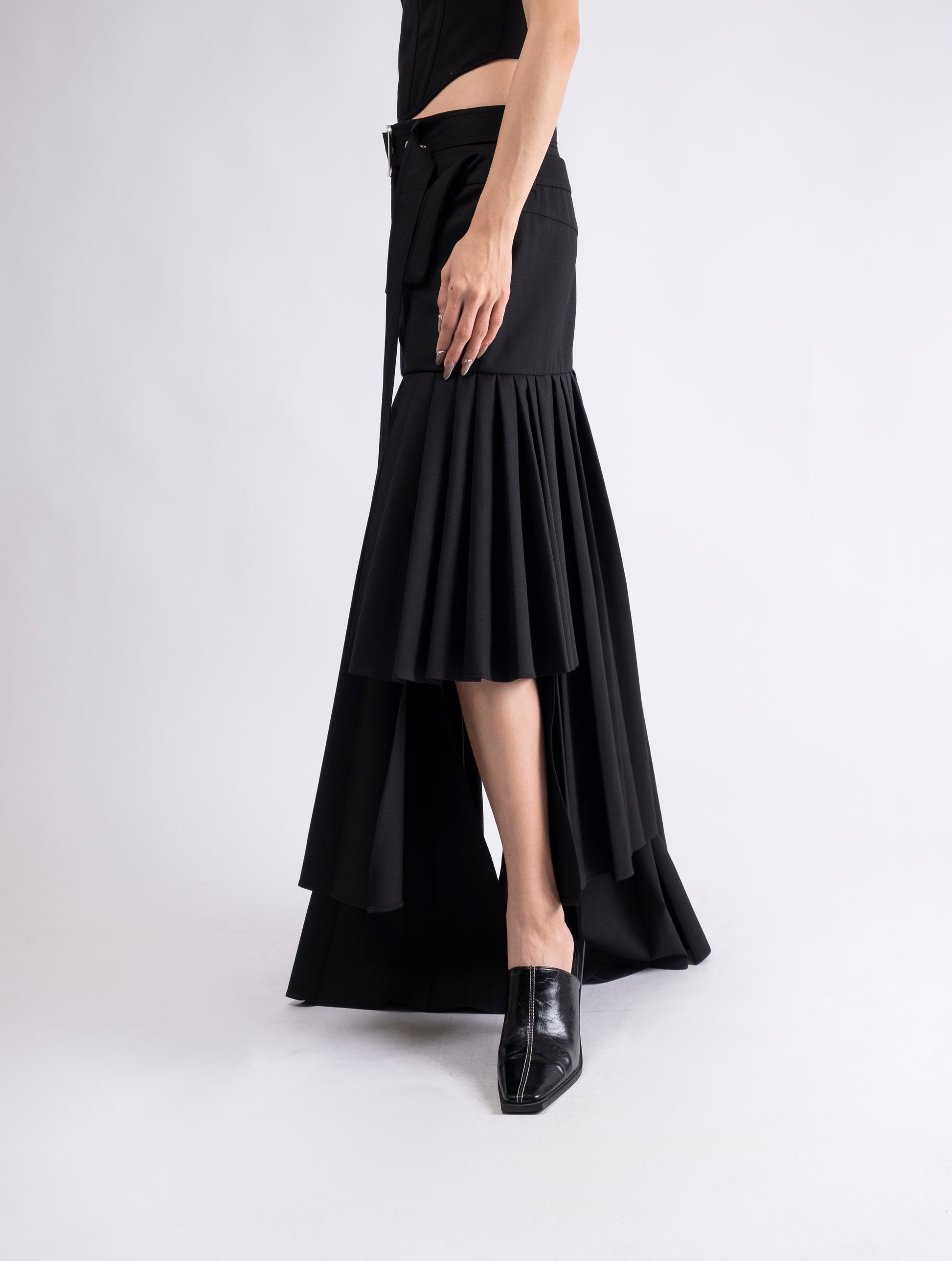 Designer Pleated Skirt