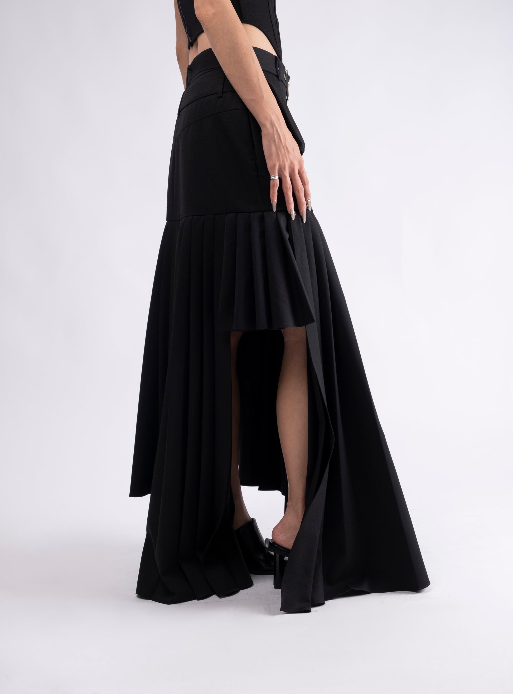 Designer Pleated Skirt