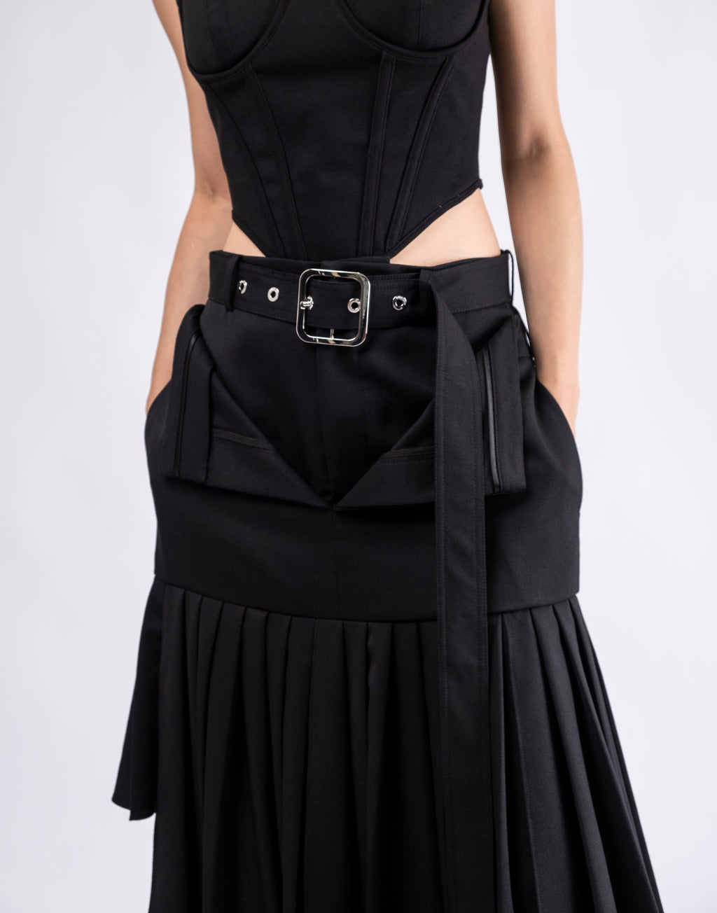 Designer Pleated Skirt