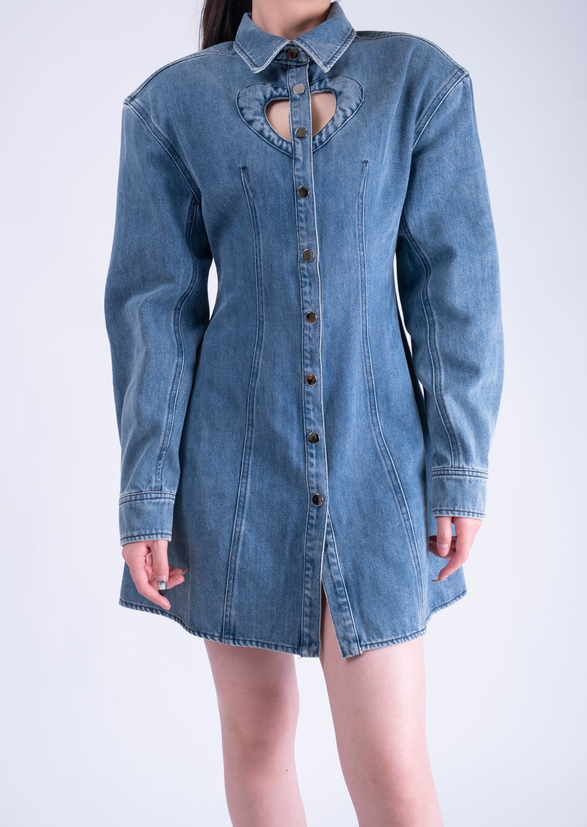 Love Cutout Denim Dress
