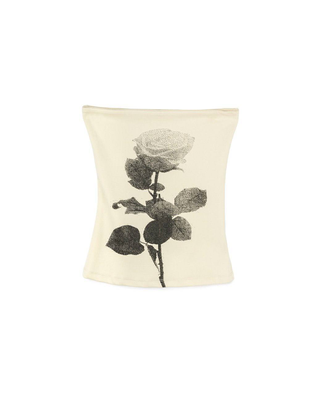 Rose Graphic Tube Top